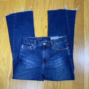 Adriano Goldschmied Jeans Cropped Kick Flare High Rise Denim Ag-Ed Quinne (28R)